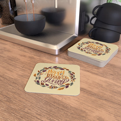 Happy Thanksgiving Adventure Coasters | Celebrate with Style & Gratitude | Coasters (50, 100 pcs)