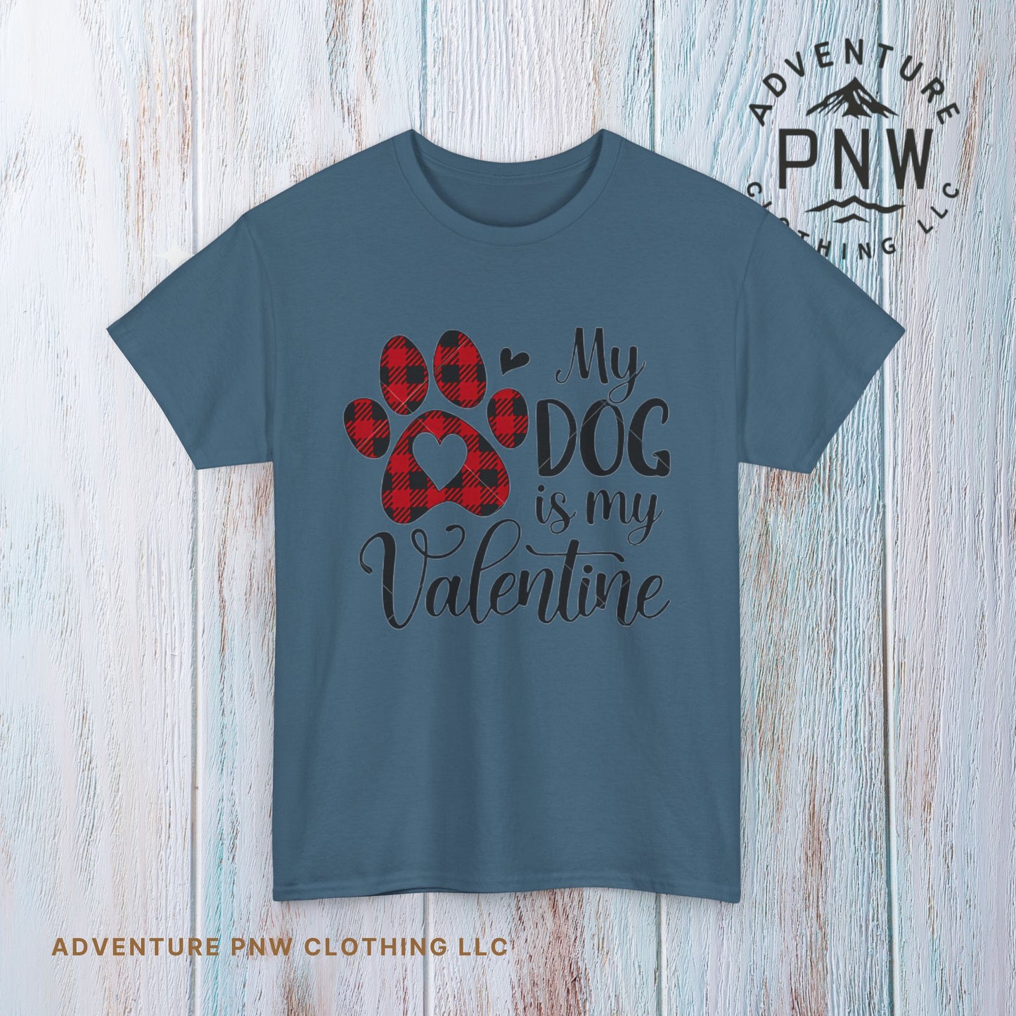 Valentine's Day Dog Lover Tee, Unisex Valentine's Day T-shirt, My Dog is My Valentine Shirt, Valentine's Day Gift, Heart Dog Tee, Love Tee