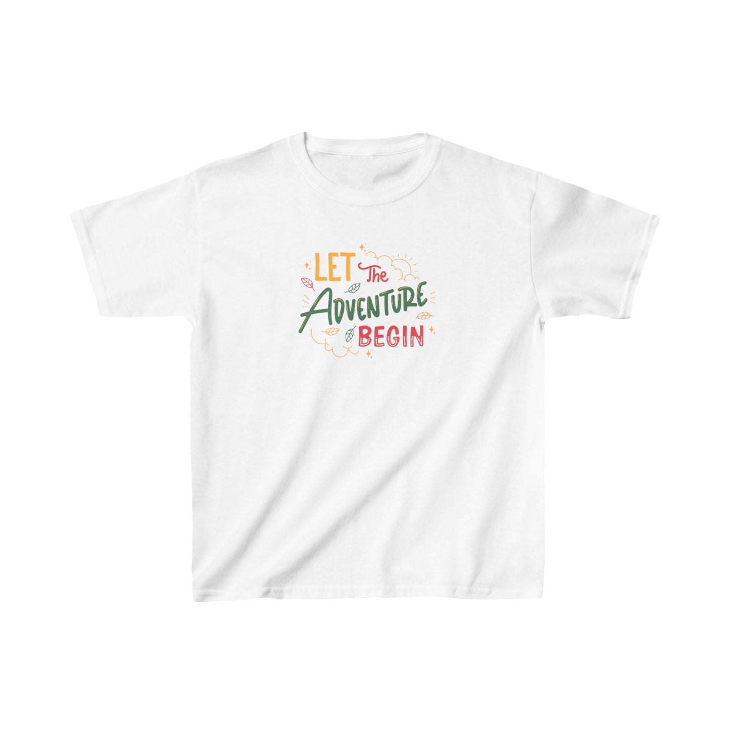 Lets the ADVENTURE Begins with CHRISTMASS Vibes Kids Heavy Cotton™ Tee| Christmas Adventure Outfit