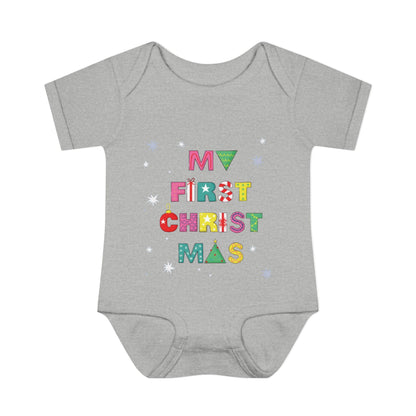 MY FIRST CHRISTMASS |Infant Baby Rib Bodysuit |Christmas Adventure Outfit