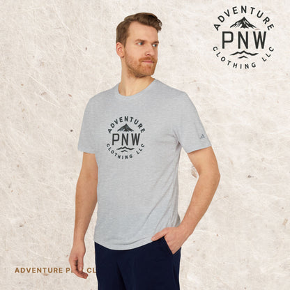 Adidas® Unisex PNW Black Logo Sport T-Shirt | Premium Comfort Athletic Adventure Mountains