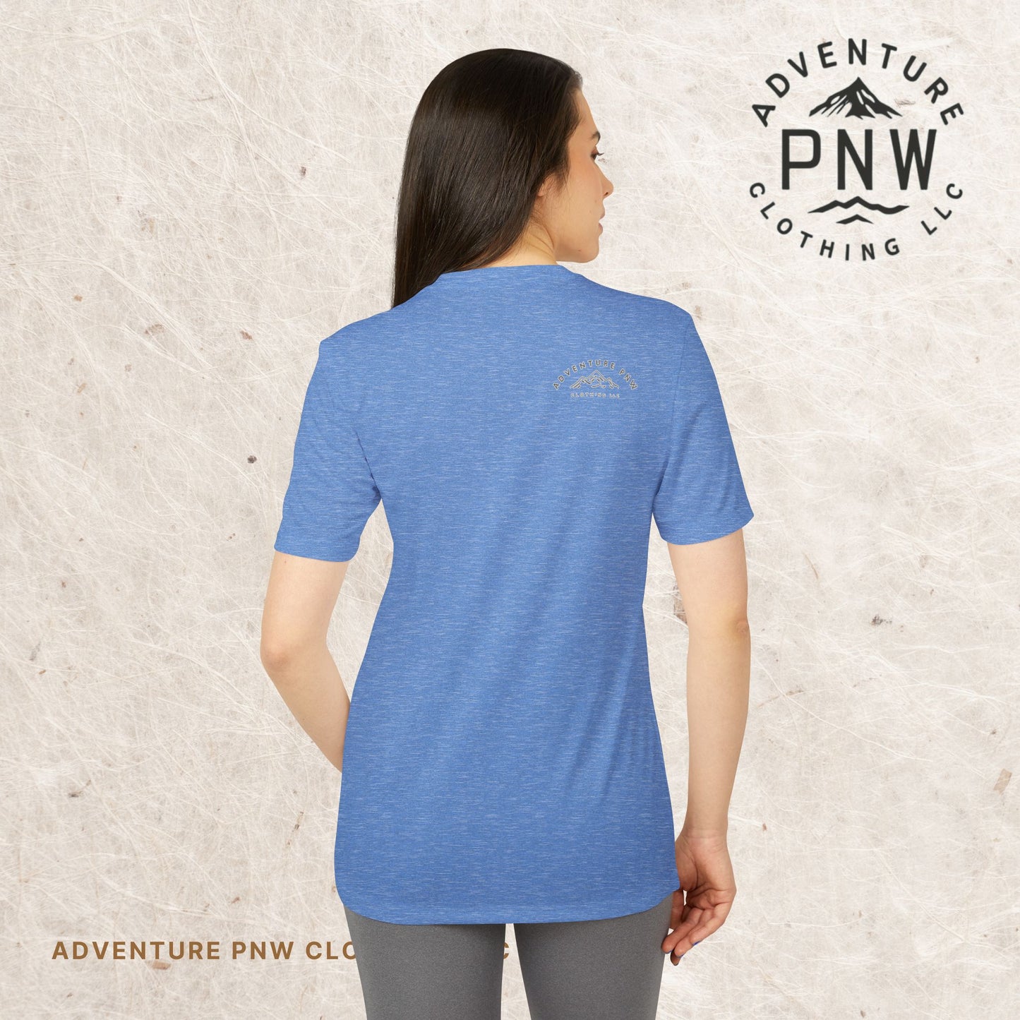 Adidas® Eco-Friendly Adventure PNW Mountain Camping Unisex T-Shirt | Sustainable & Stylish