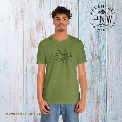 Mountain Adventure PNW T-Shirt Pacific Northwest Inspired Comfort and Style