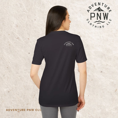 Adidas® Unisex PNW Pink Logo Sport T-Shirt | Premium Athletic Adventure Mountains