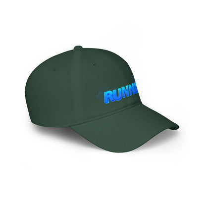 Runner Red Low Profile Baseball Cap - Stylish Hat for Runners, Casual Wear, Gift for Athletes, Running Events, Outdoor Activities