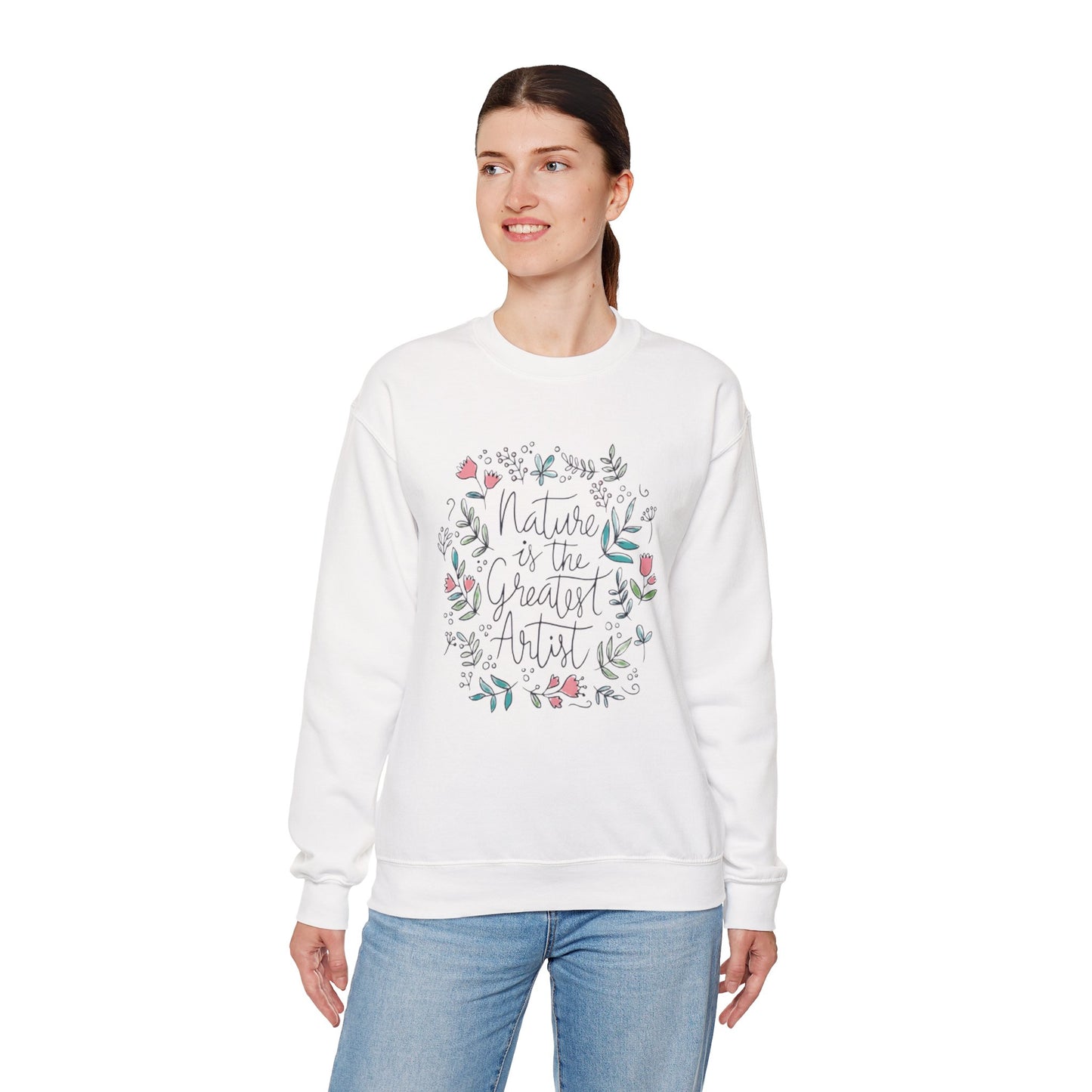Adventure Nature’s Art Sweatshirt – Floral Valentine Gift