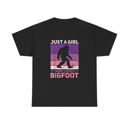 Bigfoot Valentine Shirt, Funny Tee, Unisex Heavy Cotton Tee, Bigfoot Love T-shirt, Valentines Day Gift For Him, Bigfoot Lover Gift,