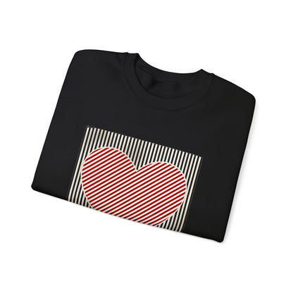 Retro Heart Valentine Sweatshirt –Adventure Gift for Her