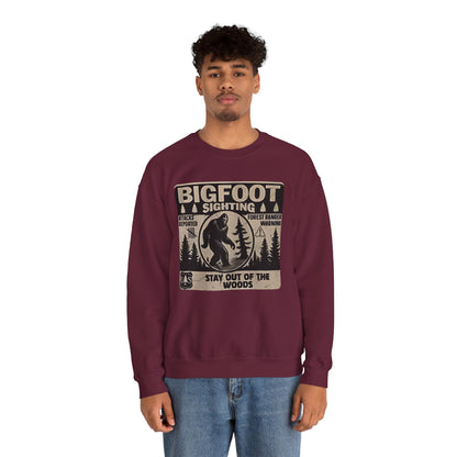 Bigfoot Retro Sweatshirt –Adventure Funny Sasquatch Crewneck