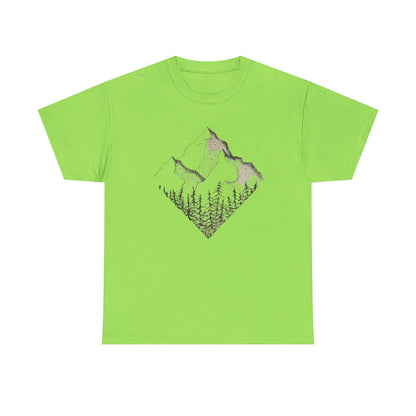 Mountain Range Adventure Unisex Tee, Hiking T-Shirt National Parks, Outdoors Gift Nature Lover Shirt, Diamond Range Shirt