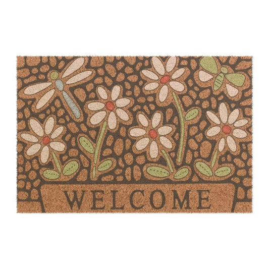 Adventure Garden Flowers Doormat – Nature Welcome Mat