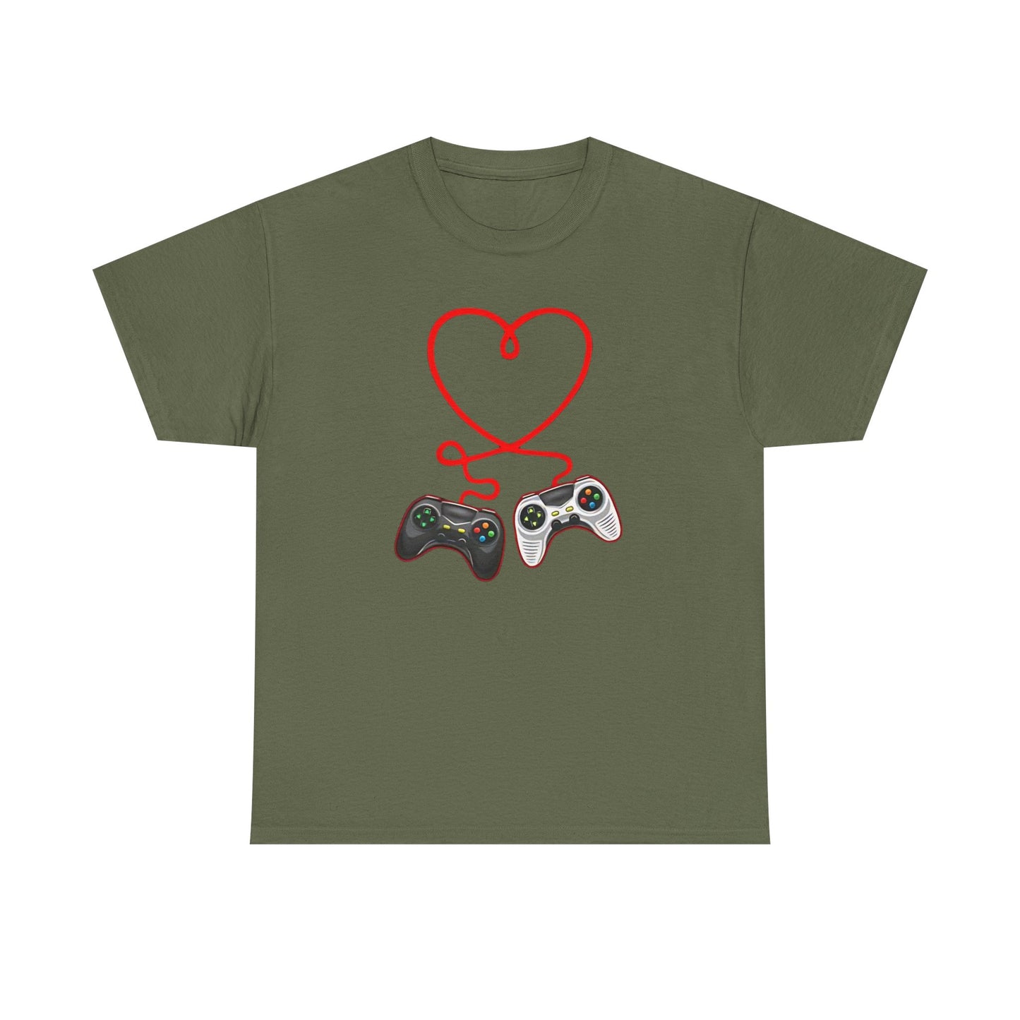 Video Gamer Valentines Day T-Shirt, Gamer Heart Tee, Valentines Gift for Him or Her, Unisex Gaming Shirt, Controller Love  Unisex Shirt