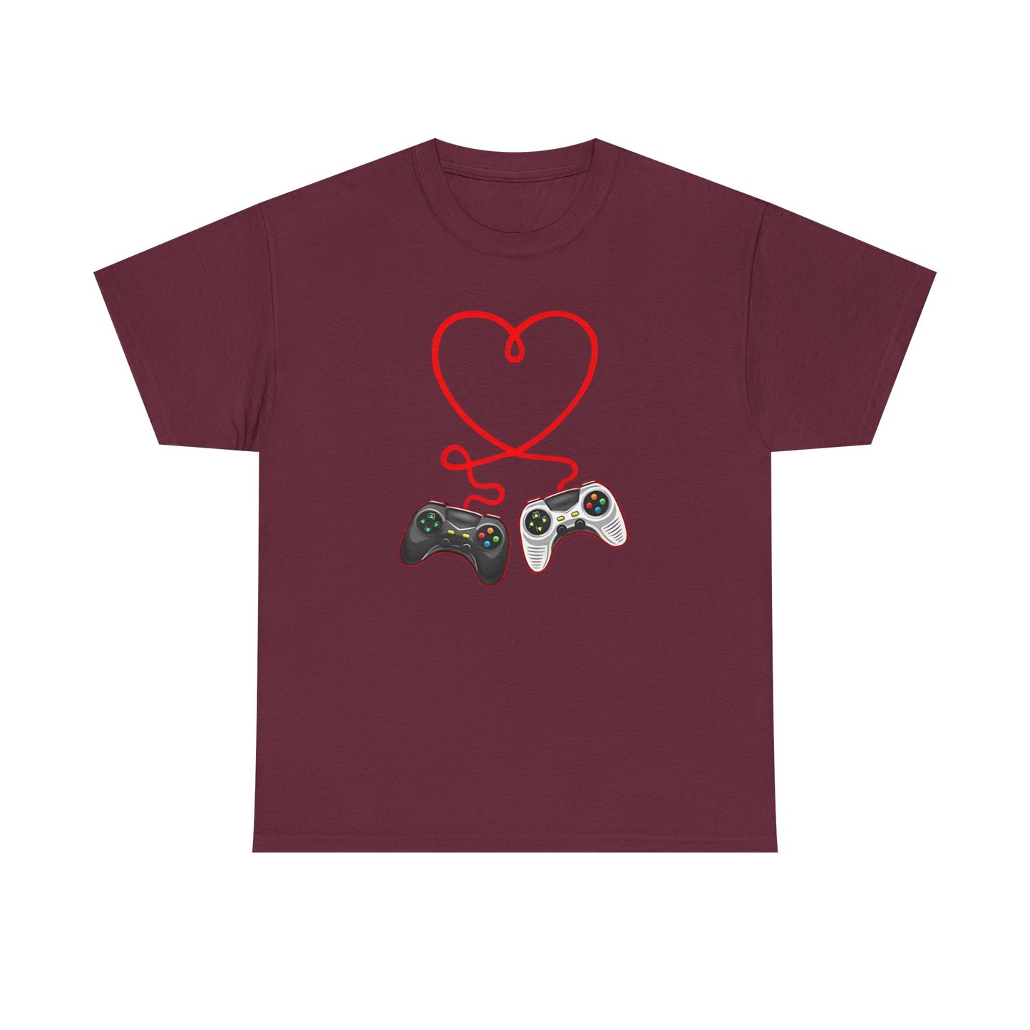 Video Gamer Valentines Day T-Shirt, Gamer Heart Tee, Valentines Gift for Him or Her, Unisex Gaming Shirt, Controller Love  Unisex Shirt