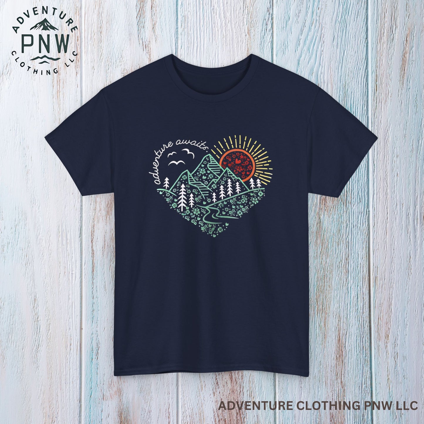 Adventure Awaits Tee – Mountain Explorer Shirt