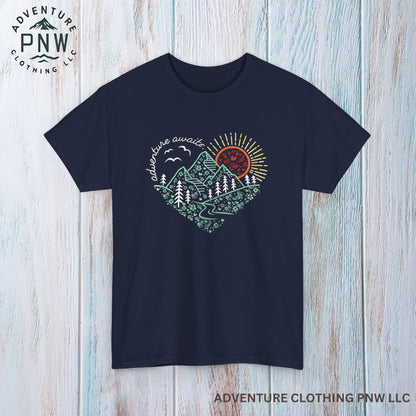 Adventure Awaits Tee – Mountain Explorer Shirt