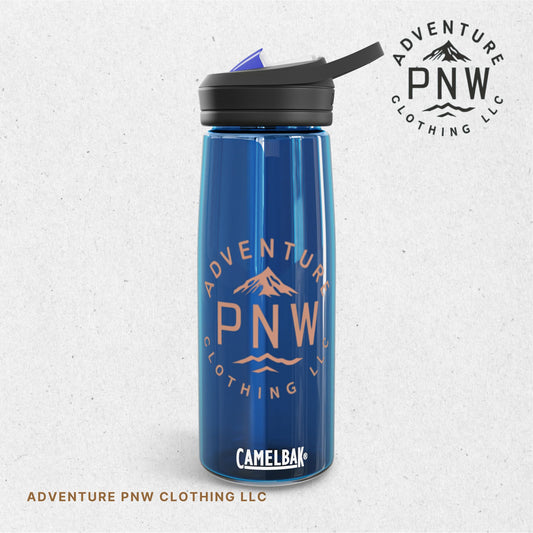 Personalized Orange Logo CamelBak Eddy® Water Bottle | Adventure PNW Mountain | 20oz & 25oz Durable Tritan™