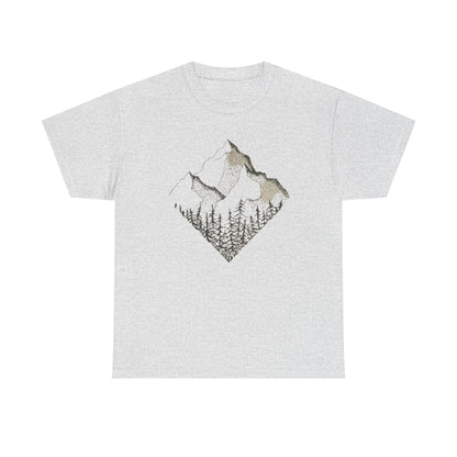 Mountain Range Adventure Unisex Tee, Hiking T-Shirt National Parks, Outdoors Gift Nature Lover Shirt, Diamond Range Shirt