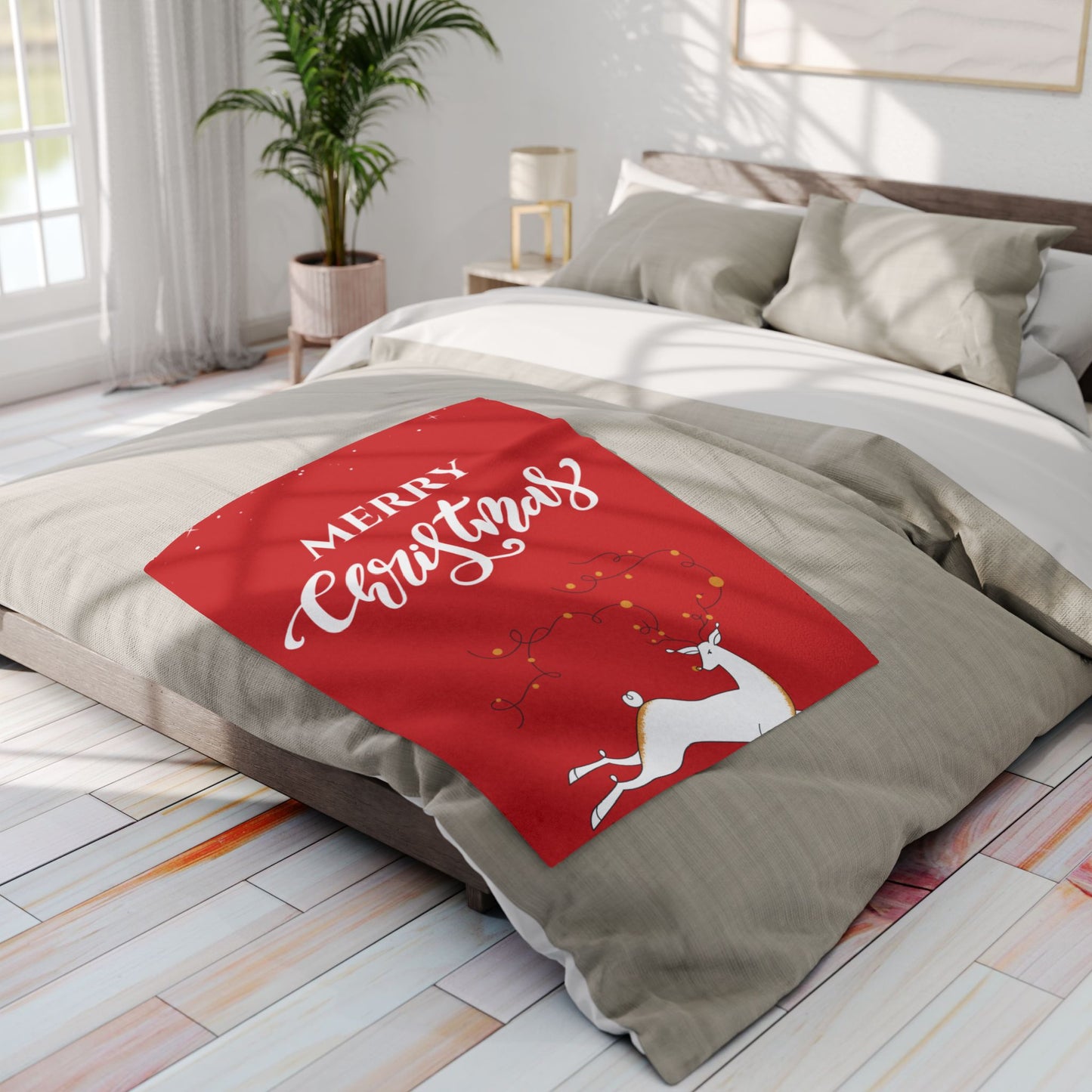 Arctic Adventure Christmas Fleece Blanket | Soft & Warm Holiday Throw | Christmas Decorations