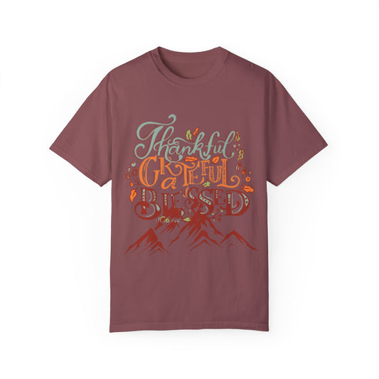 Thanksgiving Adventure Tee | Thankful Grateful Blessed Comfort |Unisex Garment-Dyed T-shirt description | Unisex Garment-Dyed T-shirt