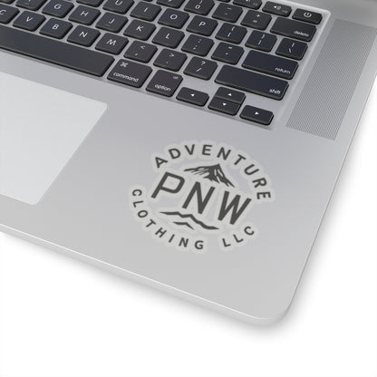 Custom Kiss-Cut Stickers with the Adventure PNW Mountain - Durable Vinyl Stickers