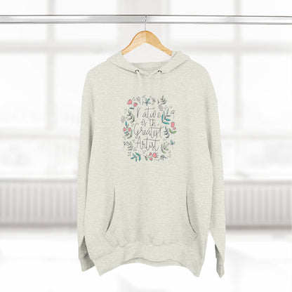 Nature is Great Artist Hoodie - Floral Graphic Botanical Garden Lover Gift, Romantic Nature Print Apparel, Spring Blossoms Top, Unisex