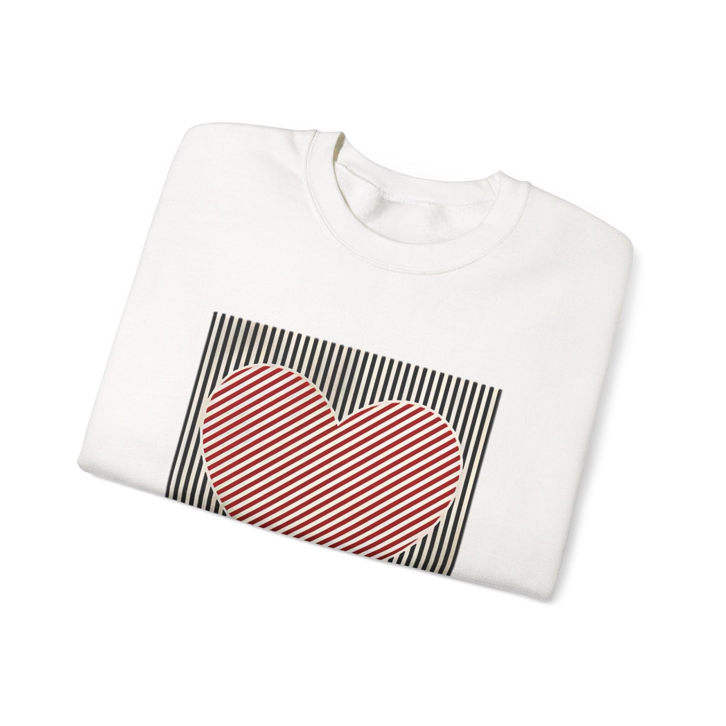 Retro Heart Valentine Sweatshirt –Adventure Gift for Her