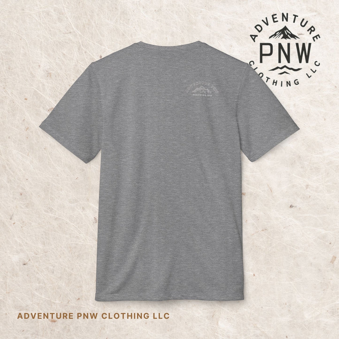 Adidas® Eco-Friendly Adventure PNW Mountain Camping Unisex T-Shirt | Sustainable & Stylish