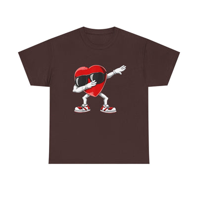 Dabbing Heart Funny Gifts Mens Kids Boys Valentines Day T-Shirt, V day cute shirt for him or her - Unisex Tee, Valentine's Day Tee, Funny