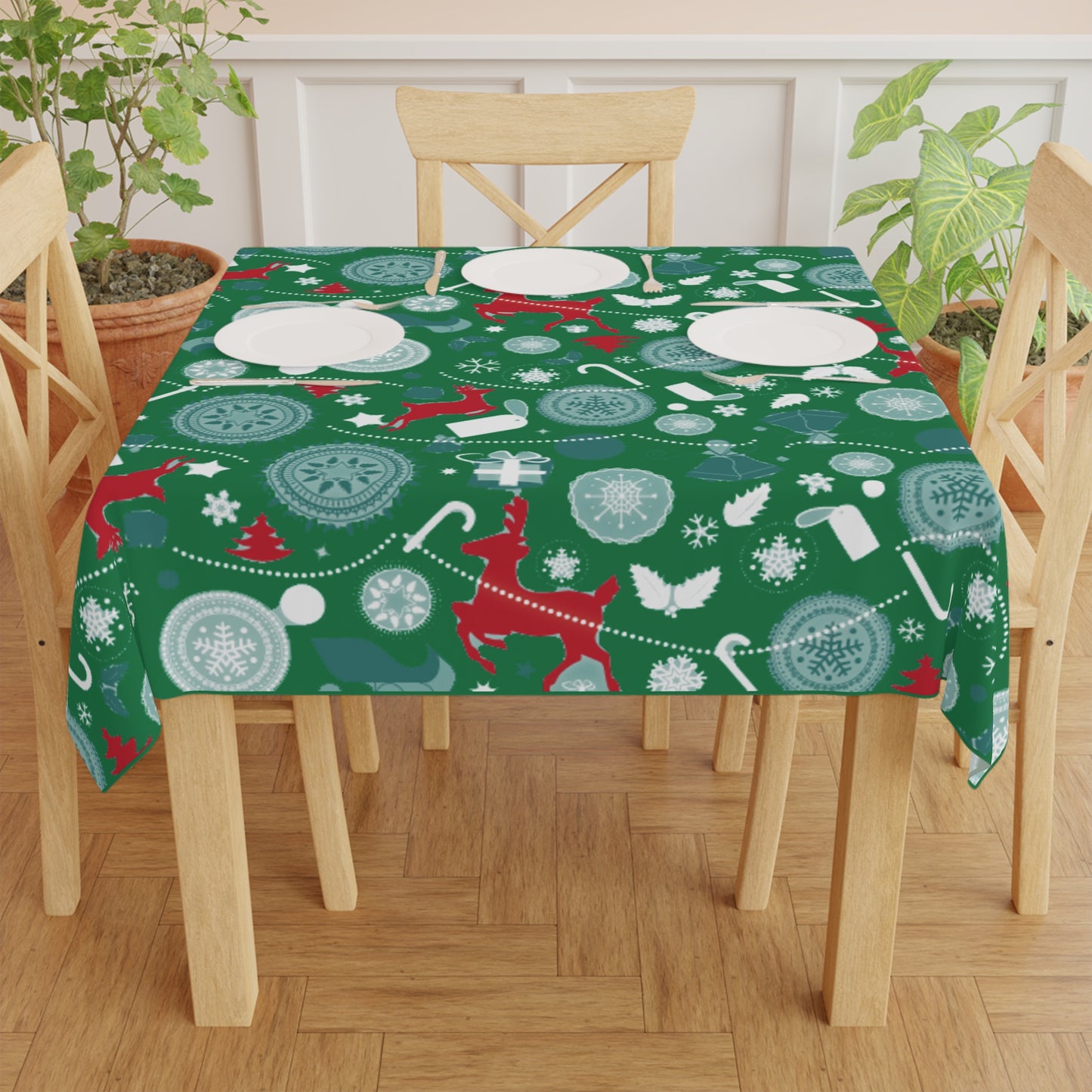 Festive Christmas Tablecloths Adding Warmth Style Christmas Adventure Decorations