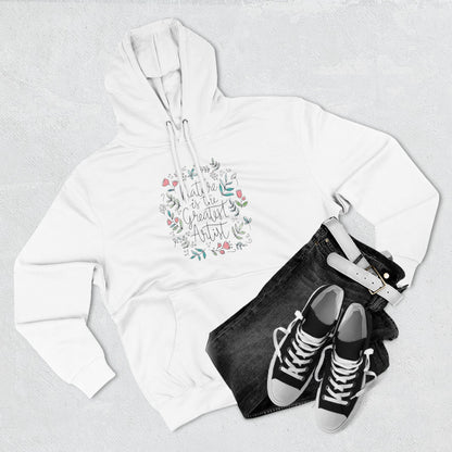 Nature is Great Artist Hoodie - Floral Graphic Botanical Garden Lover Gift, Romantic Nature Print Apparel, Spring Blossoms Top, Unisex