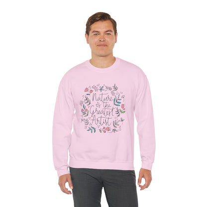 Adventure Nature’s Art Sweatshirt – Floral Valentine Gift