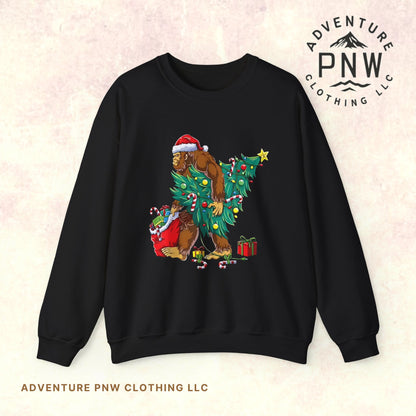 Adventure Bigfoot Christmas Lights Sweatshirt – Unisex Jumper