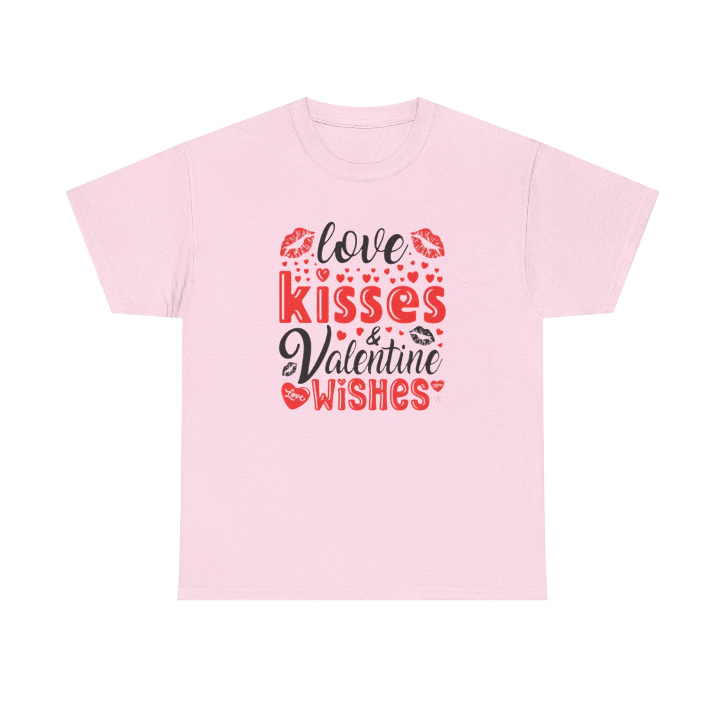 Love Kisses Valentines Wishes Tshirt, Valentines Day Shirt, Unisex T-shirt, Valentines Day Gift for Him or Her, Valentine's Graphic