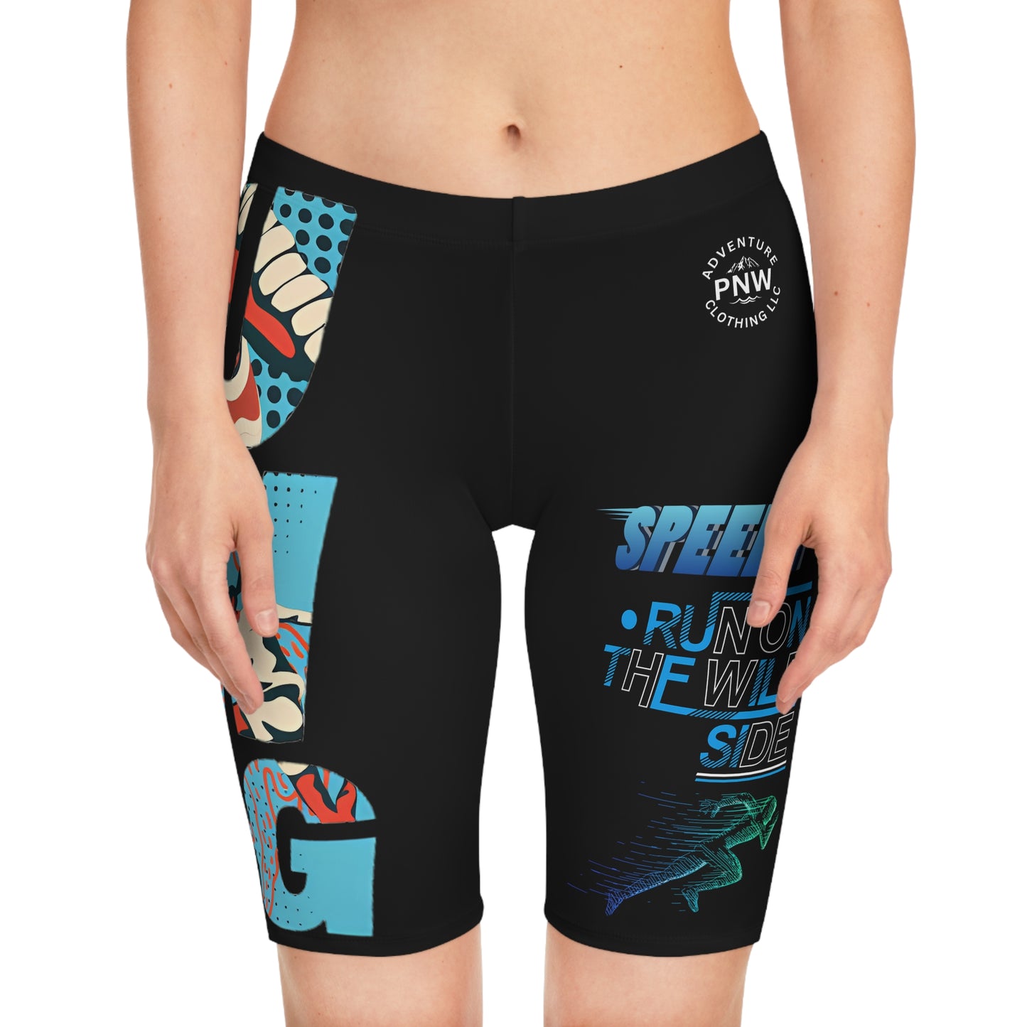 Speedy Spirit Adventure Women's Bike Shorts - Perfect for Summer, Travel, Fitness, and Outdoor Activities, PNW Biker Shorts, Dare to Try