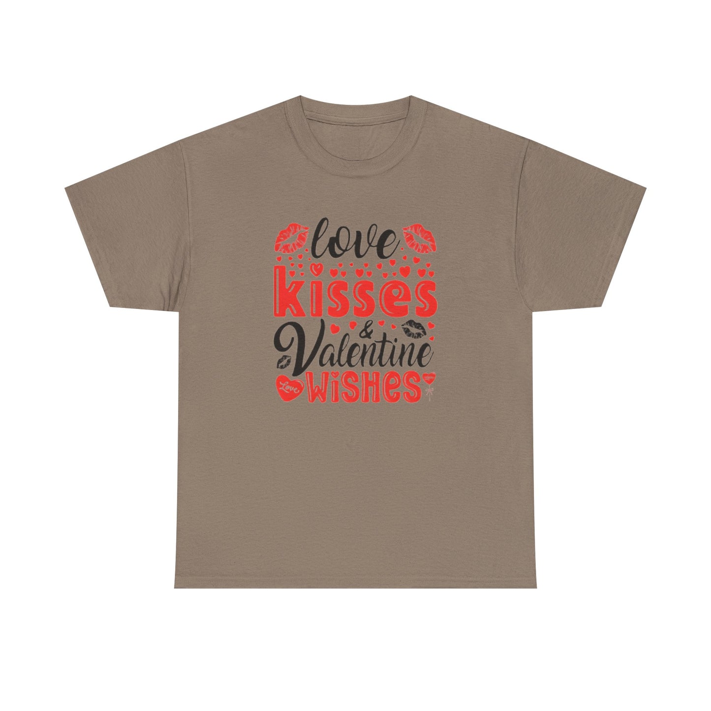 Love Kisses Valentines Wishes Tshirt, Valentines Day Shirt, Unisex T-shirt, Valentines Day Gift for Him or Her, Valentine's Graphic