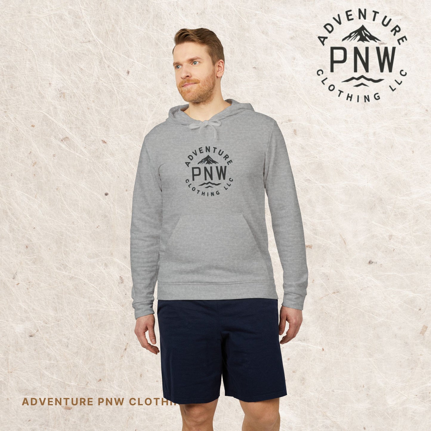 Adidas® Eco-Friendly Unisex Fleece Hoodie - Personalized Comfort and Style Adventure Mountains