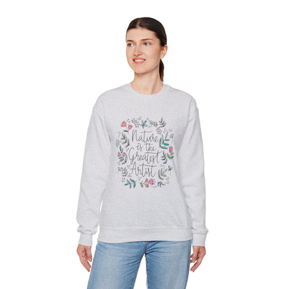Adventure Nature’s Art Sweatshirt – Floral Valentine Gift