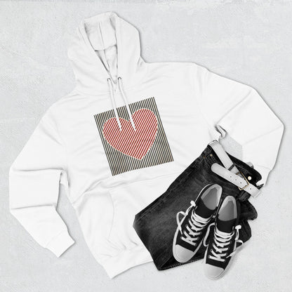 Retro Valentines Heart Hoodie, Cute Love Sweatshirt, Womens Valentines Hoodie, Teacher Mom Heart Hoodie, Vintage Three-Panel Fleece