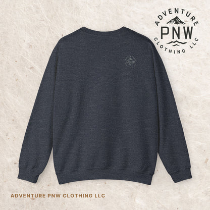 Bigfoot Santa Lights Sweatshirt –Adventure Funny Holiday Pullover