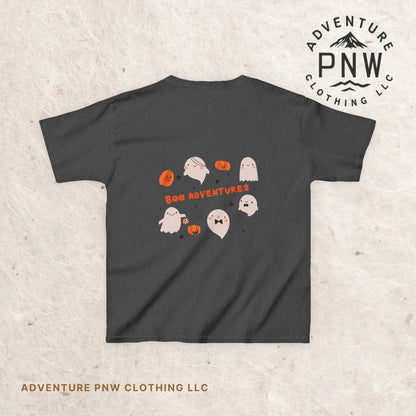 Adventure Kids Halloween Tee with Ghosts & Pumpkins