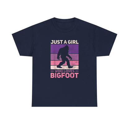 Bigfoot Valentine Shirt, Funny Tee, Unisex Heavy Cotton Tee, Bigfoot Love T-shirt, Valentines Day Gift For Him, Bigfoot Lover Gift,