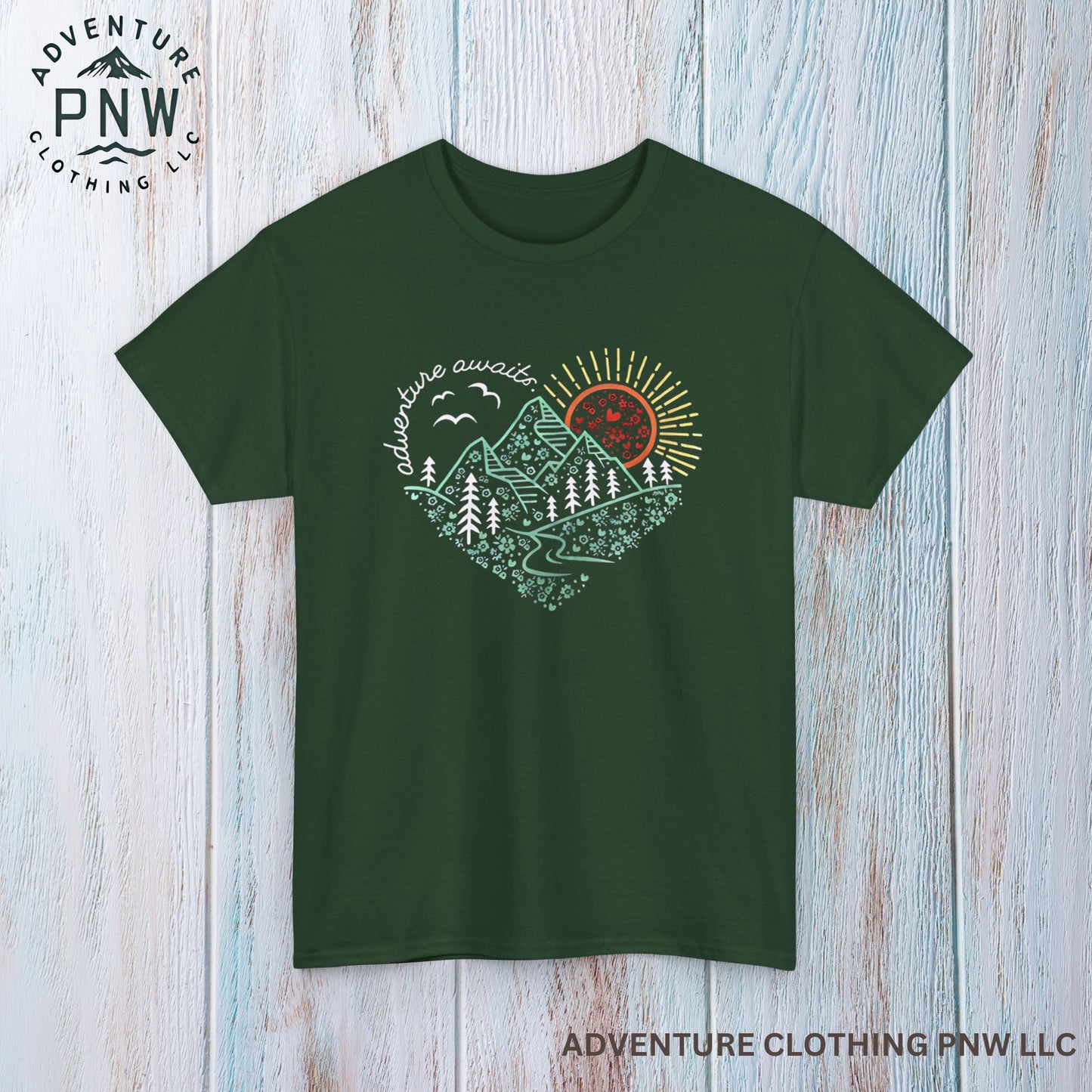 Adventure Awaits Tee – Mountain Explorer Shirt