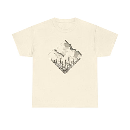 Mountain Range Adventure Unisex Tee, Hiking T-Shirt National Parks, Outdoors Gift Nature Lover Shirt, Diamond Range Shirt