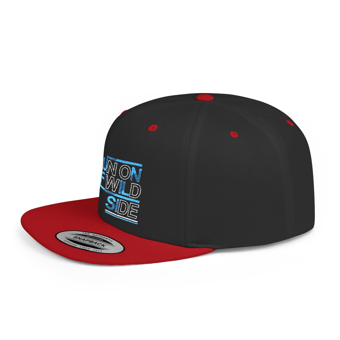 Run on the Wild Side Flat Bill Snapback Hat, Cool Unisex Cap for Outdoor Adventures, Trendy Hat for Summer Festivals, Great Gift for Nature