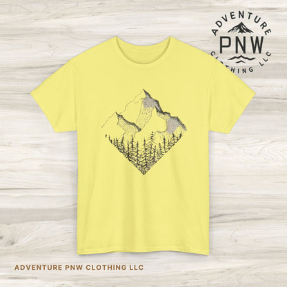 Mountain Range Adventure Unisex Tee, Hiking T-Shirt National Parks, Outdoors Gift Nature Lover Shirt, Diamond Range Shirt