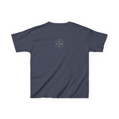 Lets the ADVENTURE Begins with CHRISTMASS Vibes Kids Heavy Cotton™ Tee| Christmas Adventure Outfit