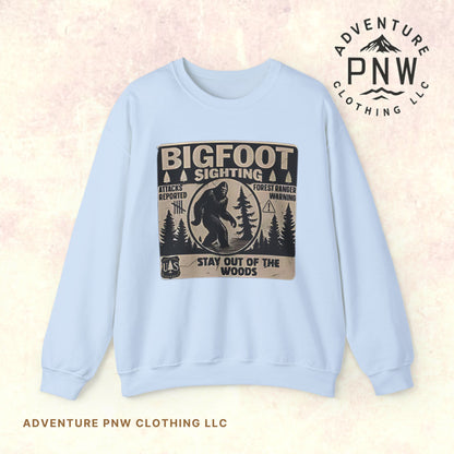 Bigfoot Retro Sweatshirt –Adventure Funny Sasquatch Crewneck