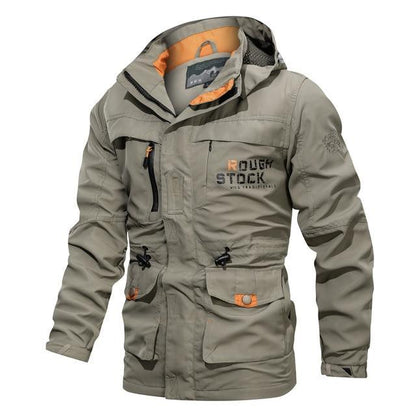 Men's Hooded Mid-Length Casual Jacket | Lightweight Outdoor Spring & Autumn Wear