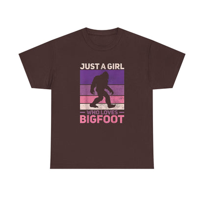 Bigfoot Valentine Shirt, Funny Tee, Unisex Heavy Cotton Tee, Bigfoot Love T-shirt, Valentines Day Gift For Him, Bigfoot Lover Gift,