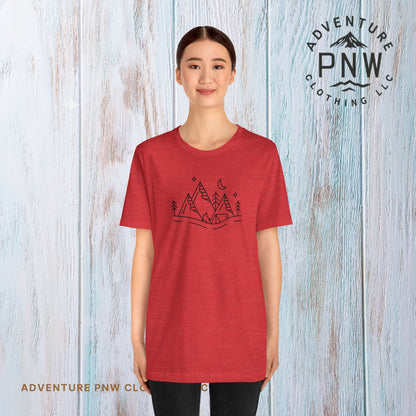 Mountain Adventure PNW T-Shirt Pacific Northwest Inspired Comfort and Style